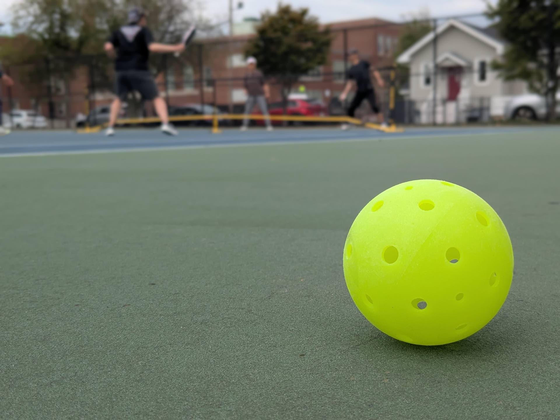 Pickleball at Bishop Field Tennis Courts in Quincy, MA